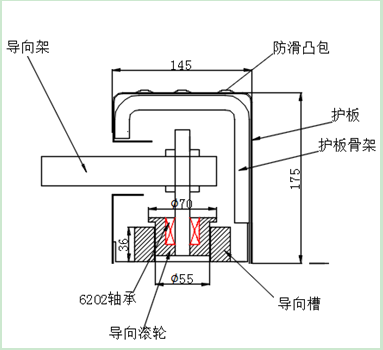 密集架侧面导正系统 密集架侧面导正系统