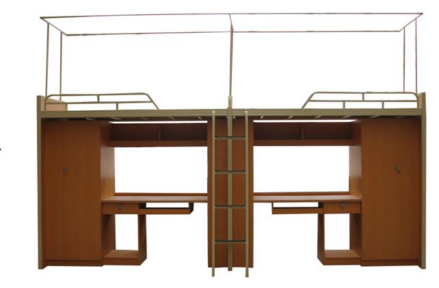 学校钢架连体床 学校钢架连体床