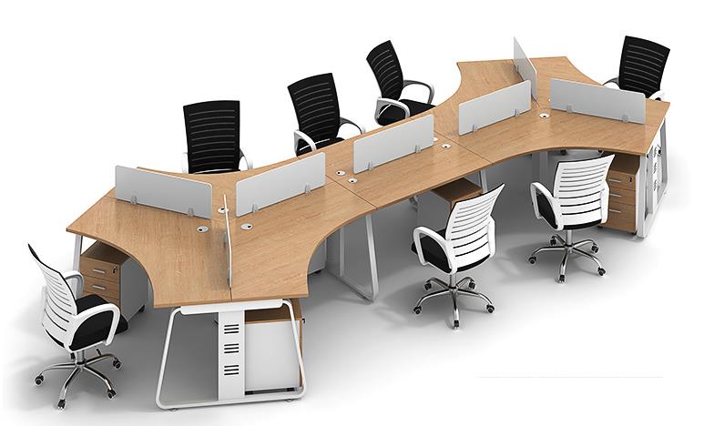 异形办公桌八人位 异形办公桌八人位
