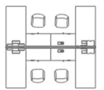 屏风工作位摆放图