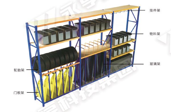 轻型搁板货架 轻型搁板货架